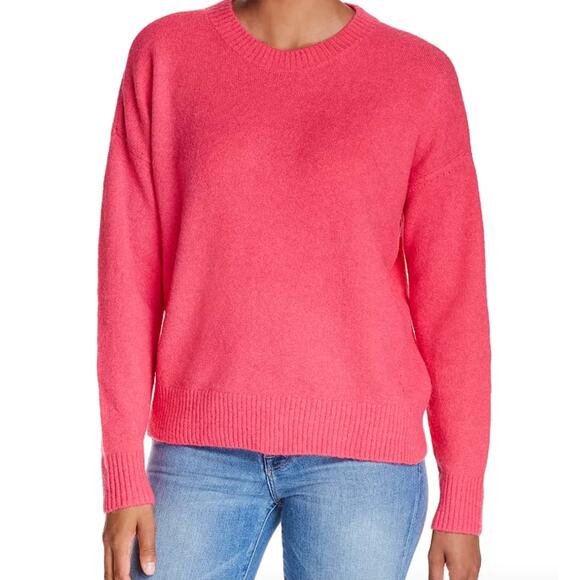 Scotch & Soda Sweater Womens Medium Fuschia Pink Crew Neck Knit Wool Blend - Picture 1 of 9